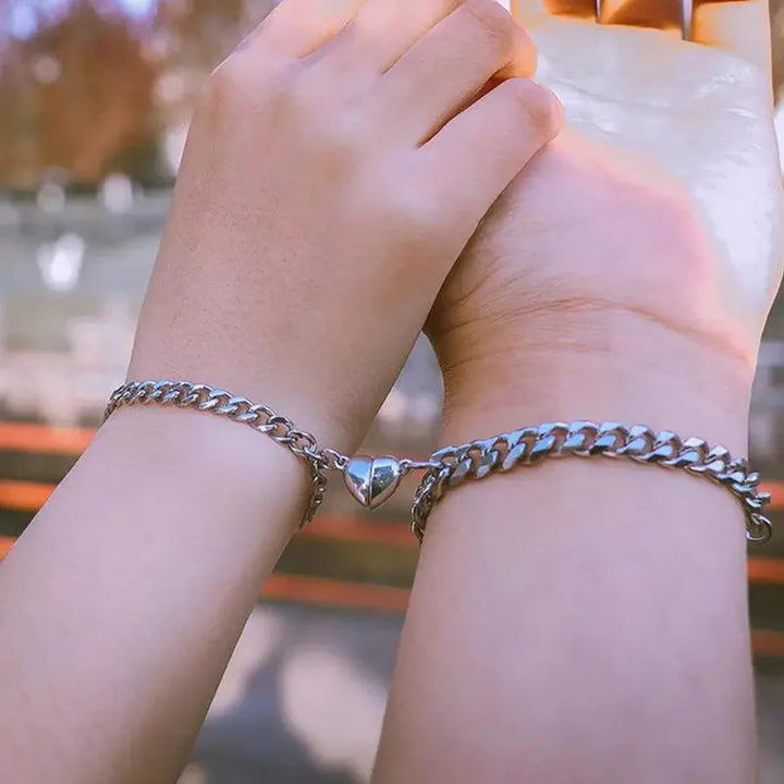 Liora roestvrij stalen partner armband set | Symbool van liefde & verbinding voor koppels