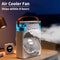 Brizen 3-in-1 Mini Aircooler | Ventilator, Luchtbevochtiger & LED Nachtlamp voor Thuis & Kantoor