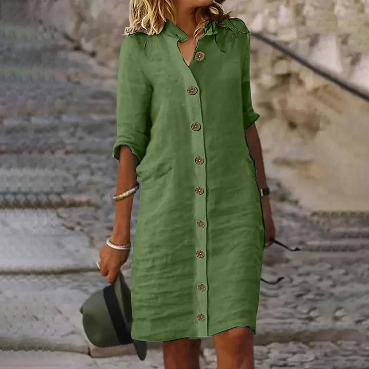 Elfriede - Elegante zomerjurk met buikbedekking