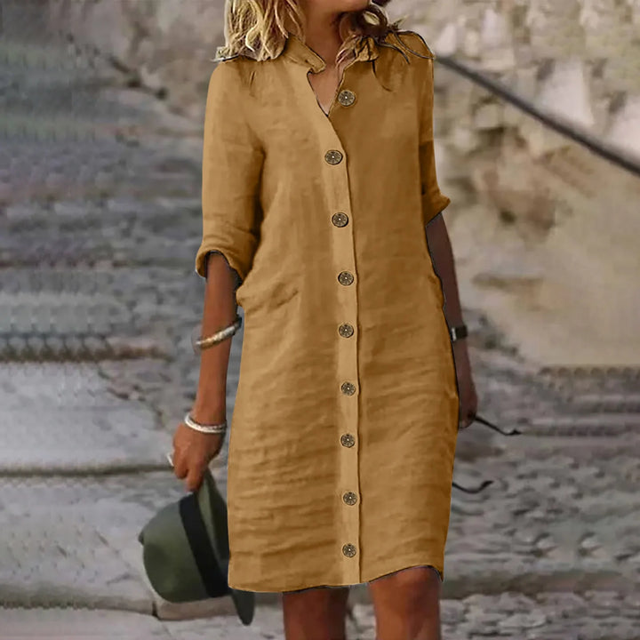 Elfriede - Elegante zomerjurk met buikbedekking