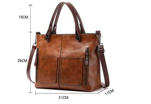Vera Elegante Leren Tas | Elegantie en Functionaliteit voor al uw gelegenheden