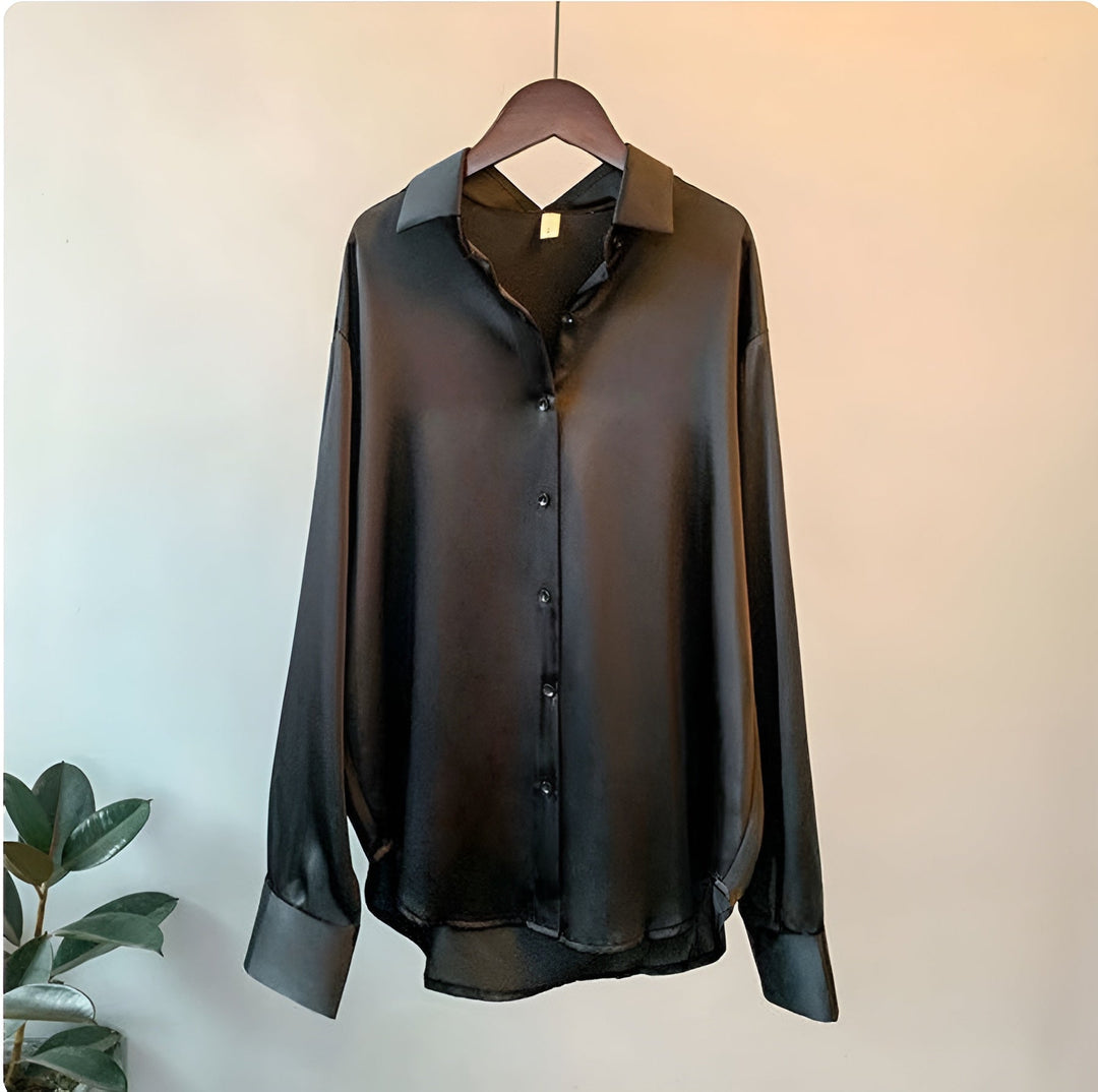 Alice - Elegante satijnen blouse