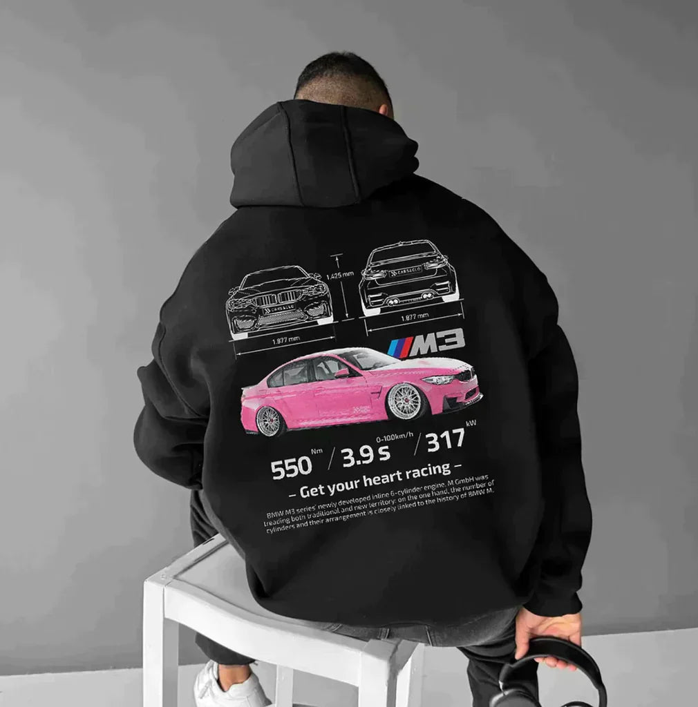 Jace Oversized Racing Sweatshirt | Voor autofans met unieke details