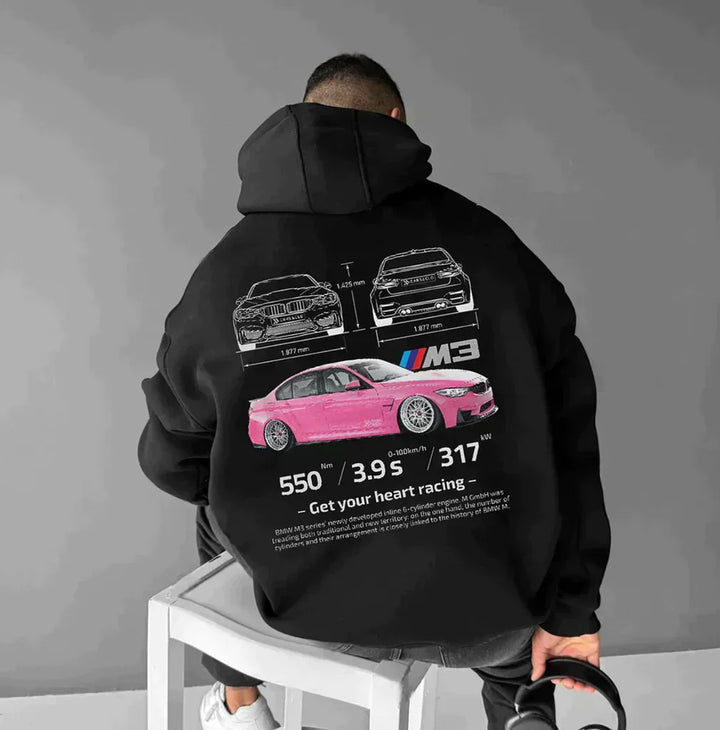 Jace Oversized Racing Sweatshirt | Voor autofans met unieke details