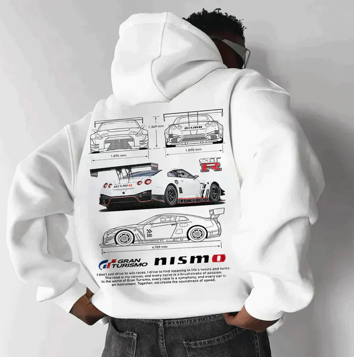 Jace Oversized Racing Sweatshirt | Voor autofans met unieke details