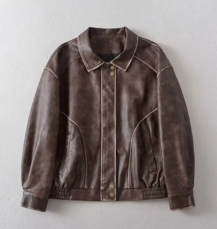 LORENA – Koreaanse vintage leren jas
