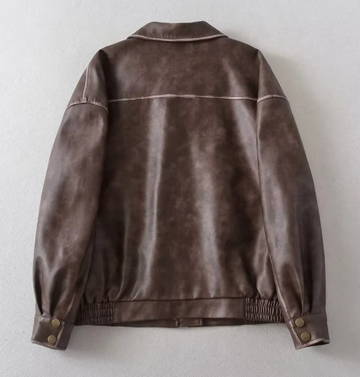 LORENA – Koreaanse vintage leren jas