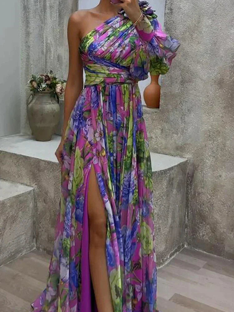 Generisch 2025 Elegante damesjurk met kanten stiksels Lange Taille Jurk Generisch 2025 Elegante damesjurk met kanten stiksels Lange Taille Jurk
