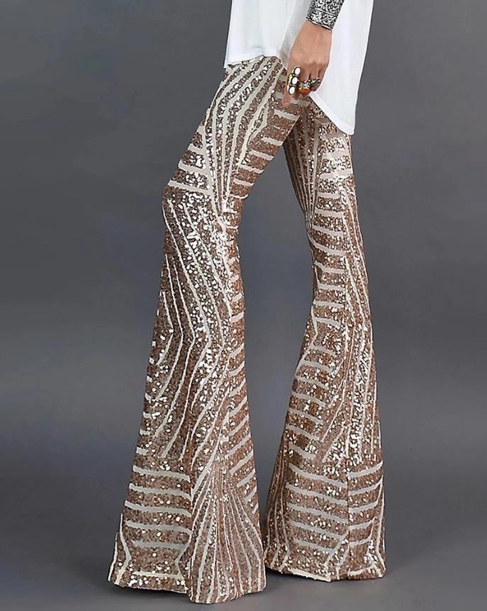 Cleo | Ramely Rubber Effect Broek met Pailletten - Trendy en gedurfd gegarandeerd