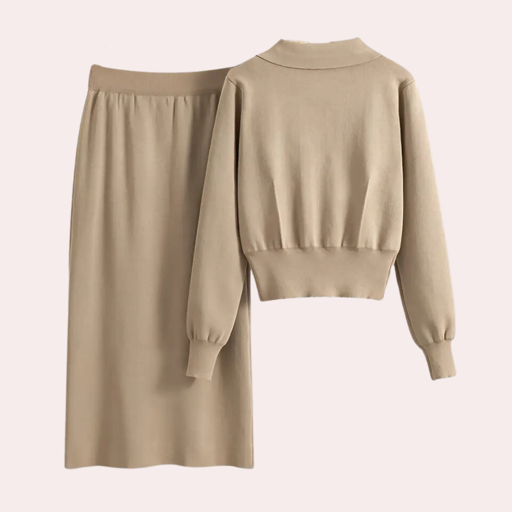 Tweedelige damesoutfit Celeste | Buttoned & Elegant Style