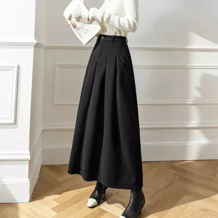 Leve Elegante Wollen Rok | Tijdloos Comfort en Elegantie
