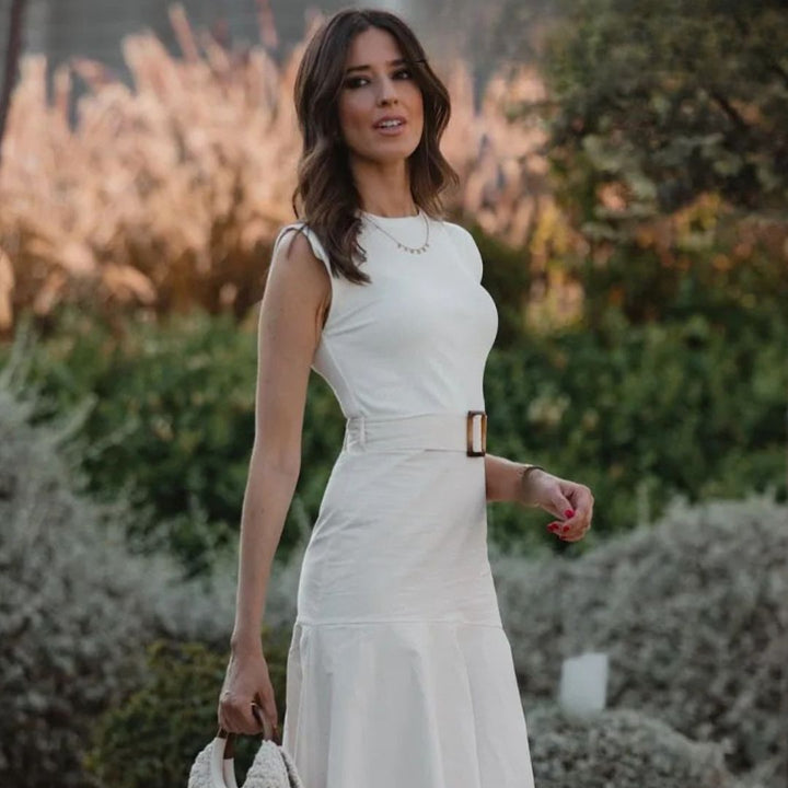 Ditta | Casual zomerjurk voor vrouwen met riem - luchtig, modieus & comfortabel