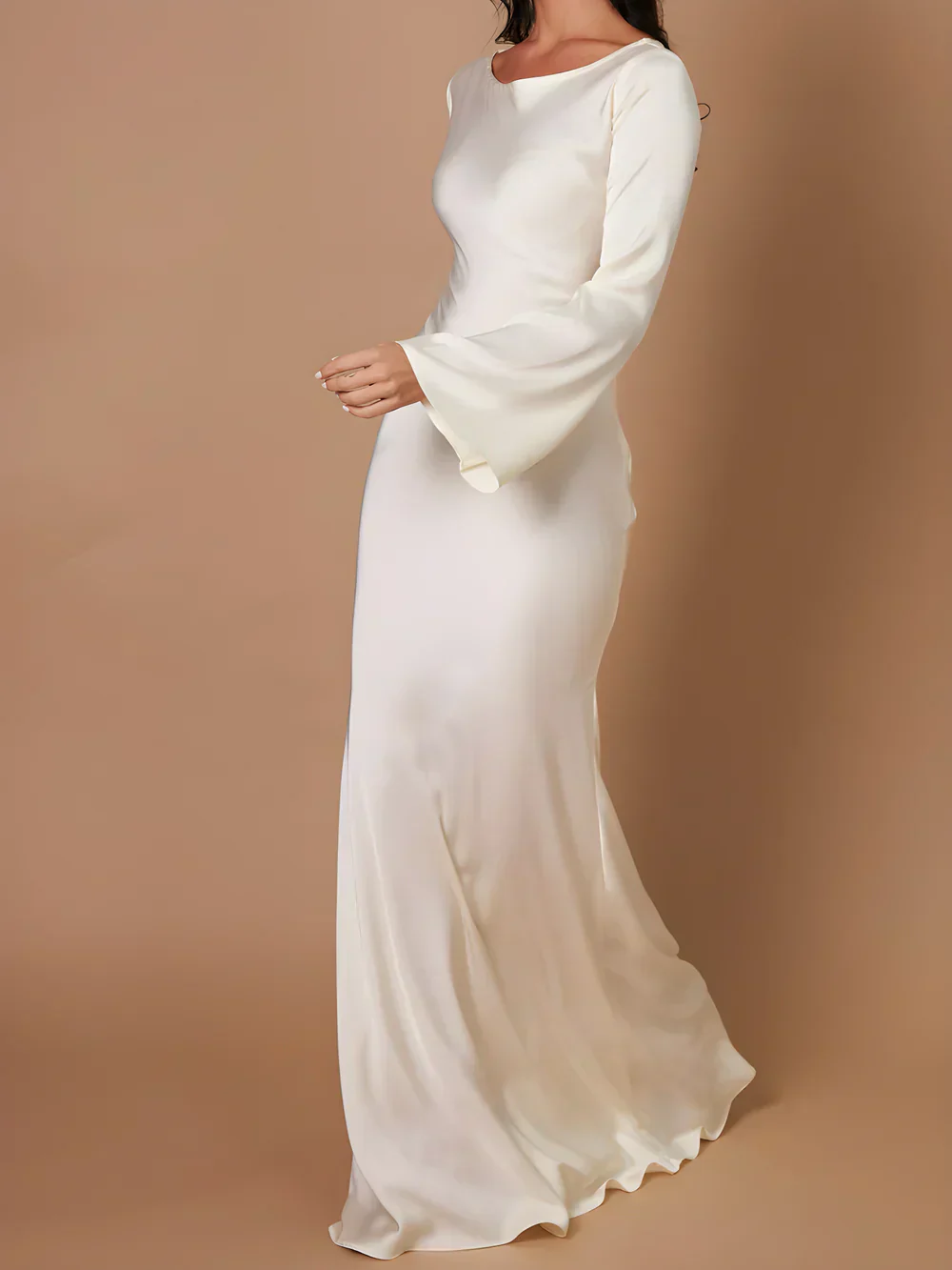 Catalina maxi-jurk met slanke pasvorm | Minimalistisch, elegant & ademend voor avondjes uit