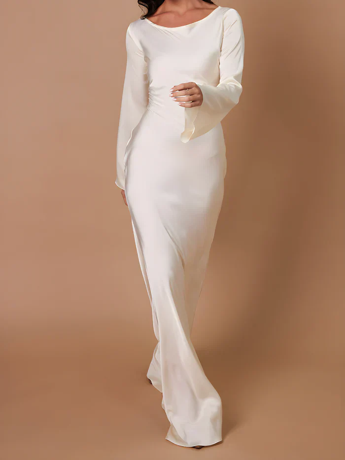 Catalina maxi-jurk met slanke pasvorm | Minimalistisch, elegant & ademend voor avondjes uit
