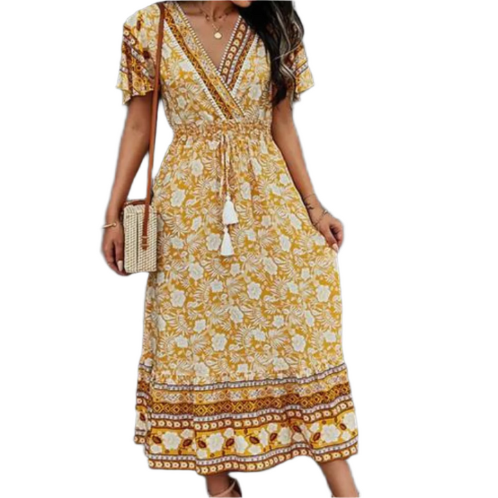 Luna Boheme zomer maxi jurk voor vrouwen