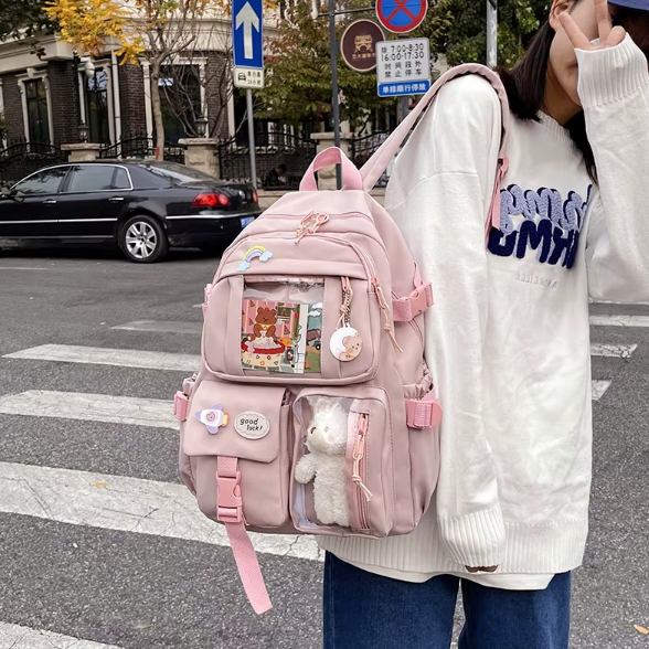 Milo transparante rugzak met personalisatie Creatief ontwerp & veel opbergruimte voor dagelijks leven & school