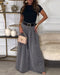 Temperamentvolle, eenkleurige, losse broek