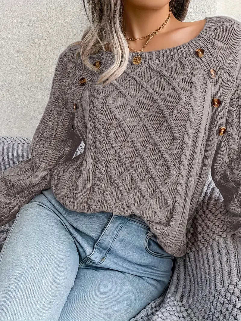 Aldara | Elegante Trui voor Dames, Veelzijdig en Comfortabel, Verfijnd Ontwerp voor Elegantie Elke Dag