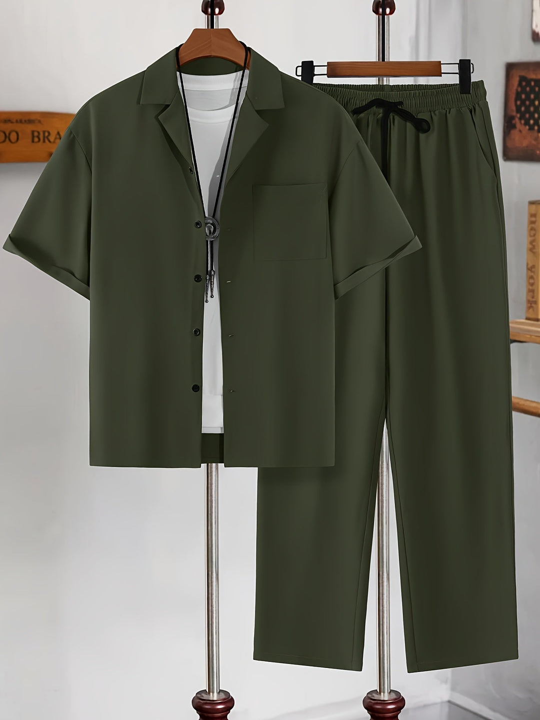 Shirt en broek met lange mouwen | Katoenmix | Modern & comfortabel