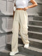 THE URBAN UTILITY - HIGH-WAISTED CARGO PANTS - BEIGE
