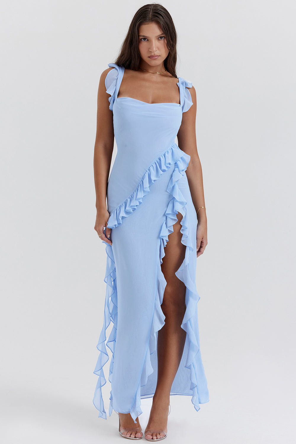 Ariella Elegante damesjurk met ruches en luchtig ontwerp | Feestelijk & figuurflatterend