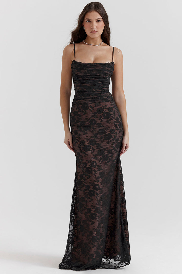 Alba Lange jurk voor vrouwen | Elegante stijl & vloeiende stof