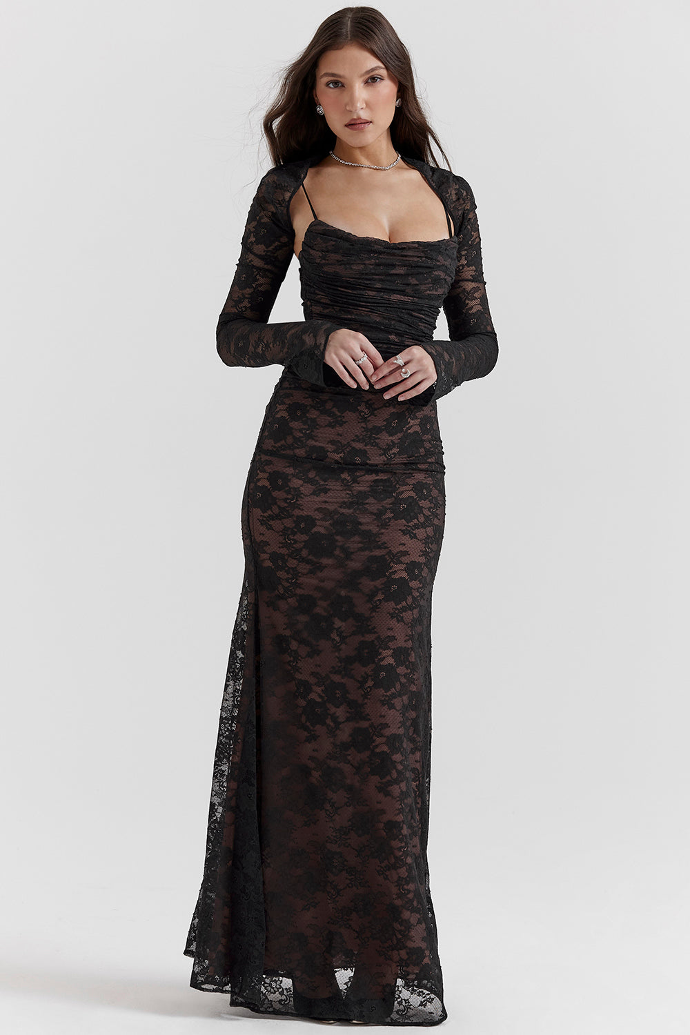 Alba Lange jurk voor vrouwen | Elegante stijl & vloeiende stof