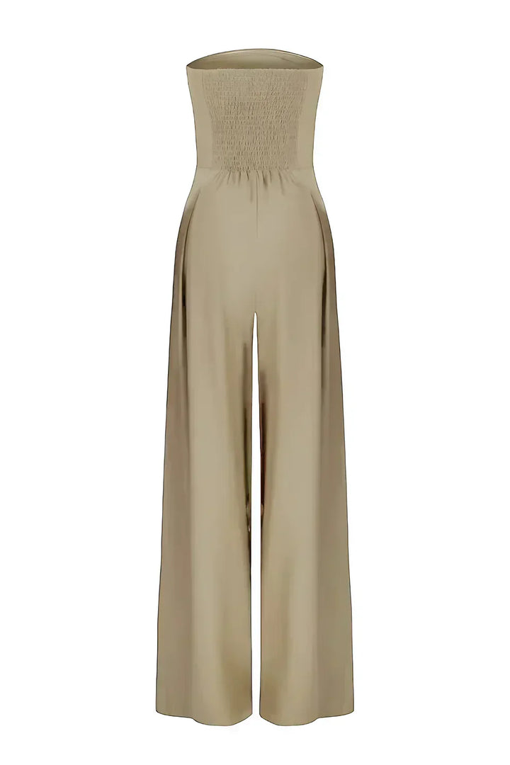 Inara strapless jumpsuit voor dames met wijde pijpen | elegantie & comfort voor elke gelegenheid