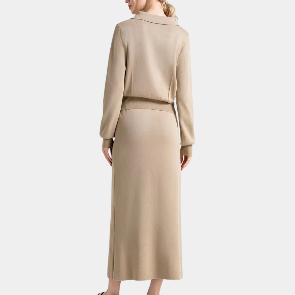 Tweedelige damesoutfit Celeste | Buttoned & Elegant Style