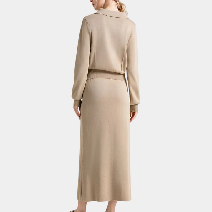 Tweedelige damesoutfit Celeste | Buttoned & Elegant Style