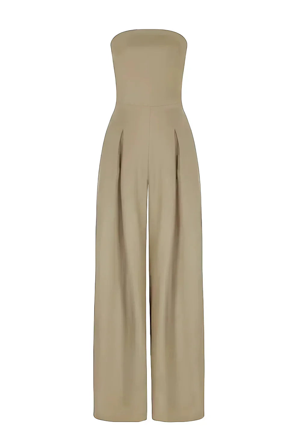 Inara strapless jumpsuit voor dames met wijde pijpen | elegantie & comfort voor elke gelegenheid