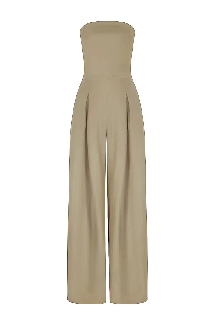 Inara strapless jumpsuit voor dames met wijde pijpen | elegantie & comfort voor elke gelegenheid