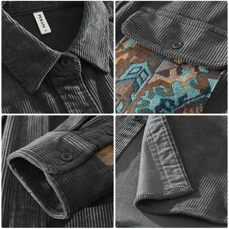 Loris Geribbeld Katoenen Shirt – Klassiek Design van Hoogwaardig Katoen voor Stijl en Comfort