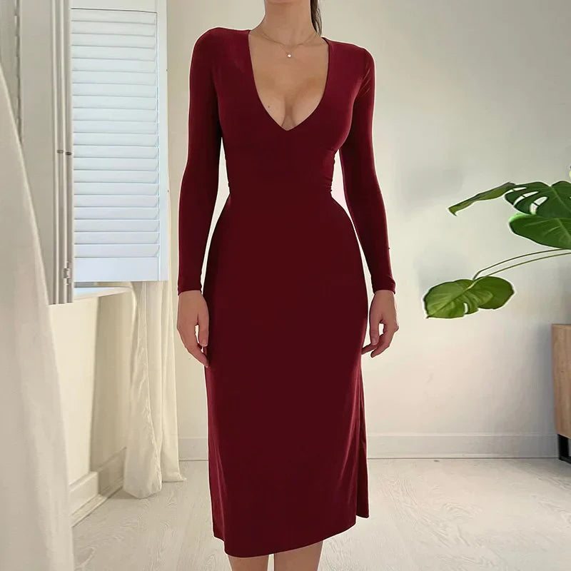 Mireille Elegante Bodycon Jurk met Koord en Sculpting Effect