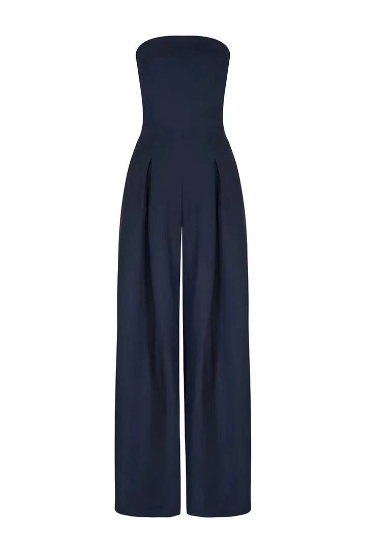 Inara strapless jumpsuit voor dames met wijde pijpen | elegantie & comfort voor elke gelegenheid