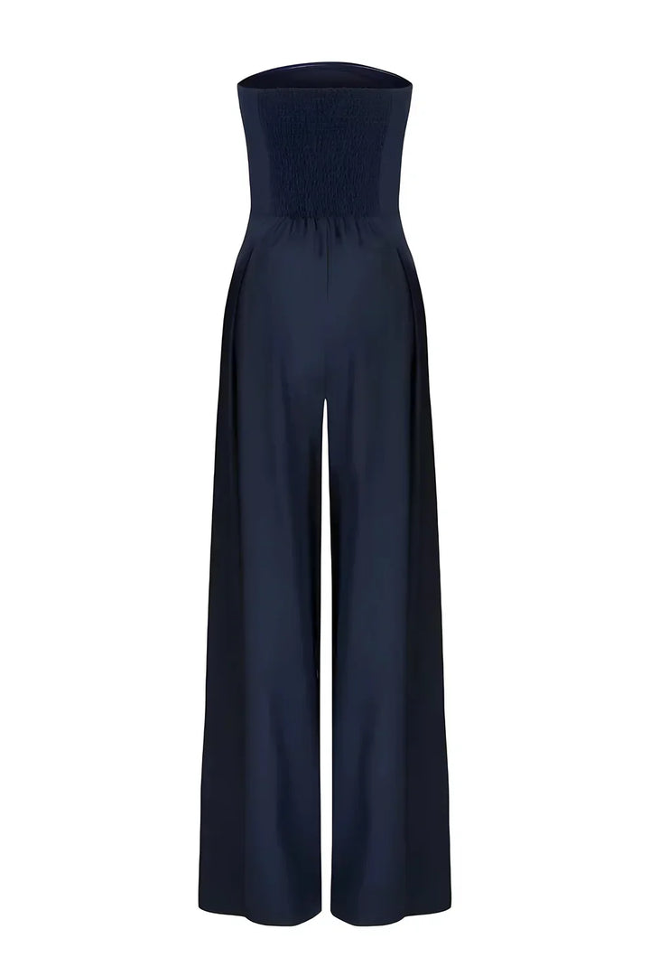 Inara strapless jumpsuit voor dames met wijde pijpen | elegantie & comfort voor elke gelegenheid