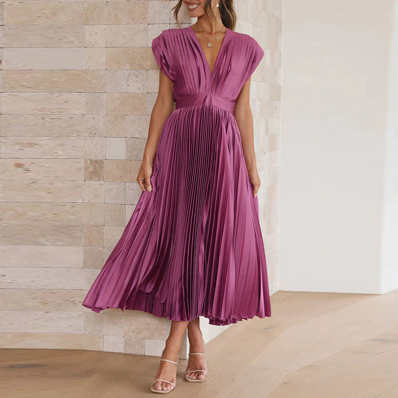 Louise | Elegante V-Hals Jurk - Chique Stijl en Absoluut Comfort