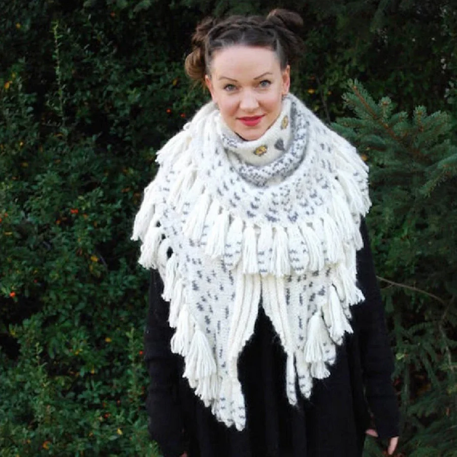 SnowOwl Unieke Uil Sjaal | Elegantie en Originaliteit voor Alle Seizoenen