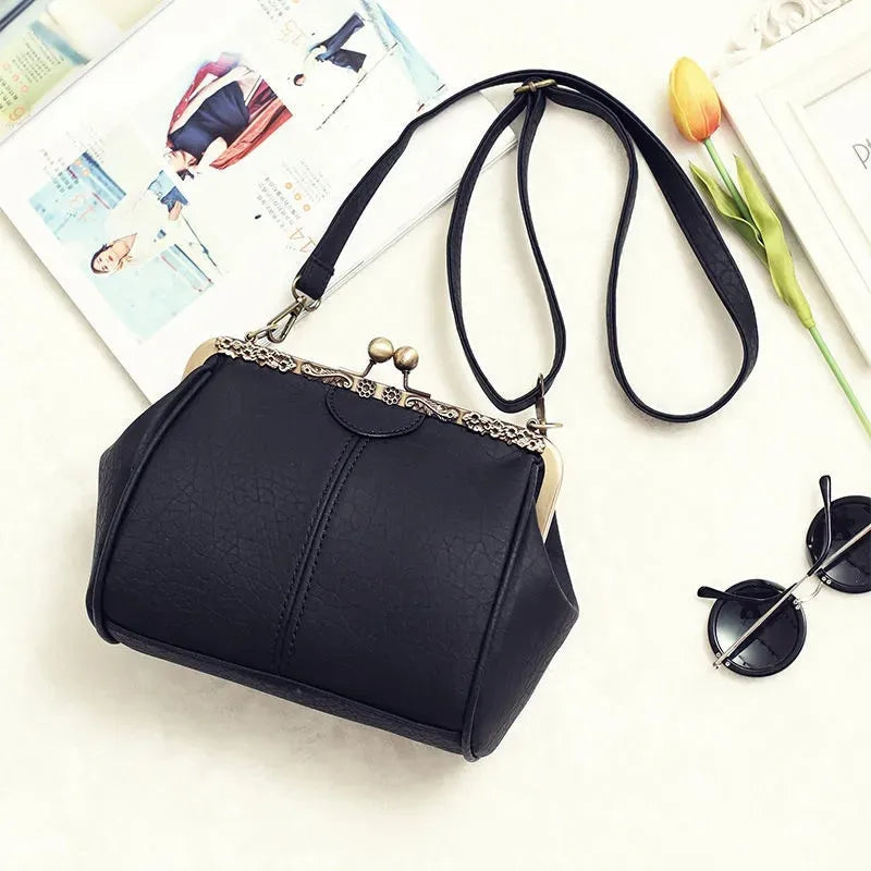 Coby | Klassieke handtas met clipsluiting voor dames - tijdloos, elegant & luxueus
