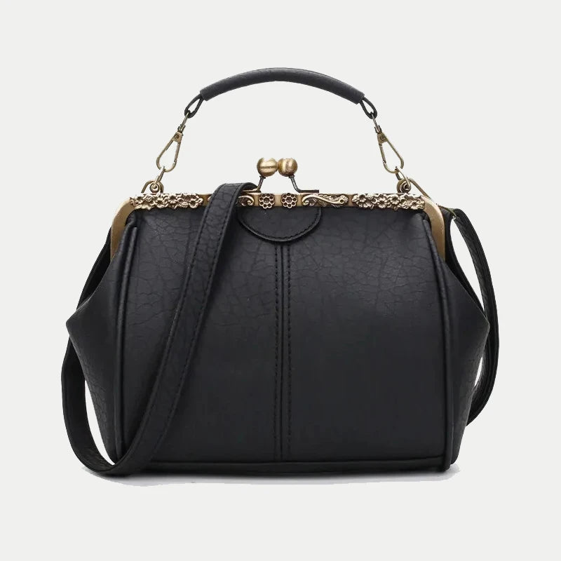 Coby | Klassieke handtas met clipsluiting voor dames - tijdloos, elegant & luxueus