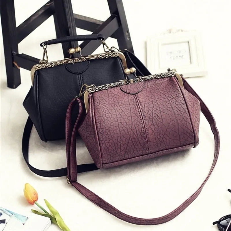 Coby | Klassieke handtas met clipsluiting voor dames - tijdloos, elegant & luxueus