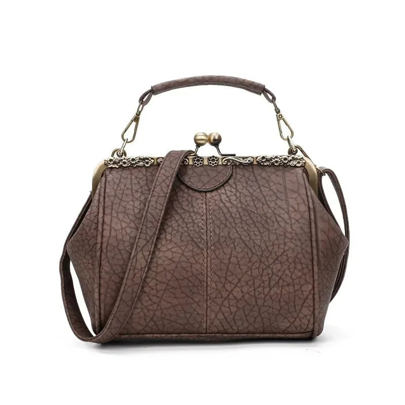 Coby | Klassieke handtas met clipsluiting voor dames - tijdloos, elegant & luxueus