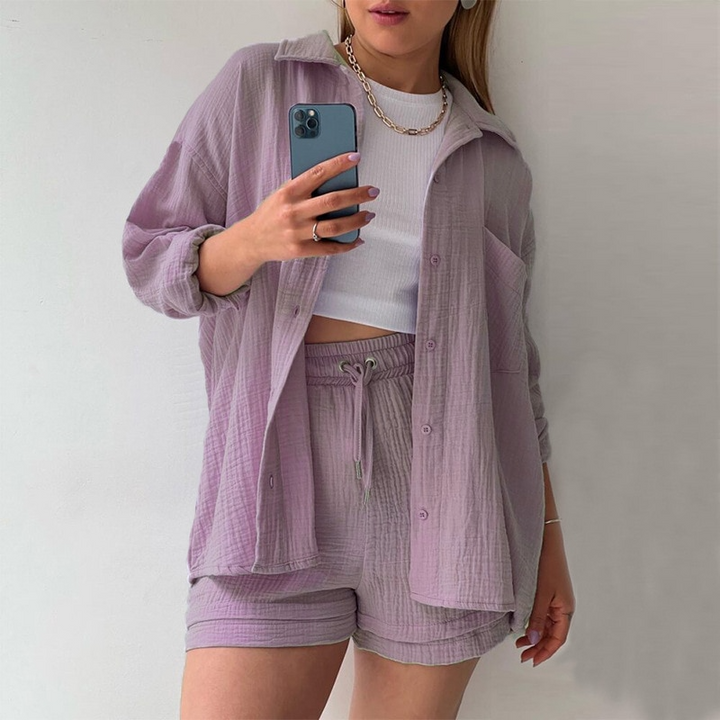CLAUDIA - Casual katoenen loungeset