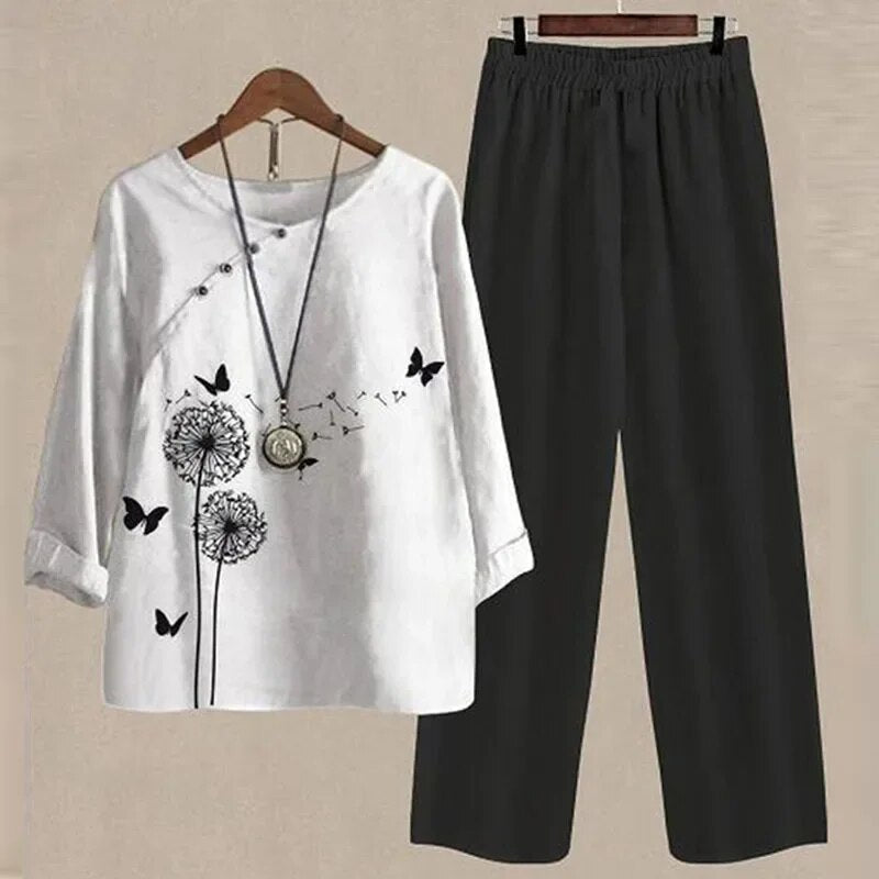 Trendy Bedrukte Outfit - Stijlvolle en Comfortabele Kleding voor Elke Gelegenheid