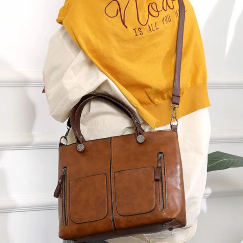 Vera Elegante Leren Tas | Elegantie en Functionaliteit voor al uw gelegenheden