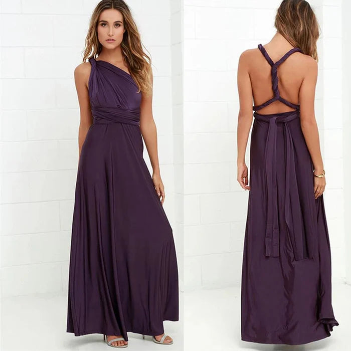 Eliane wikkeljurk voor dames | midi-jurk met V-hals en strikceintuur in een vloeiend silhouet
