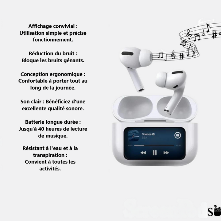 AirPods Pro met aanraakscherm | Uitzonderlijk geluid en aanraakscherm