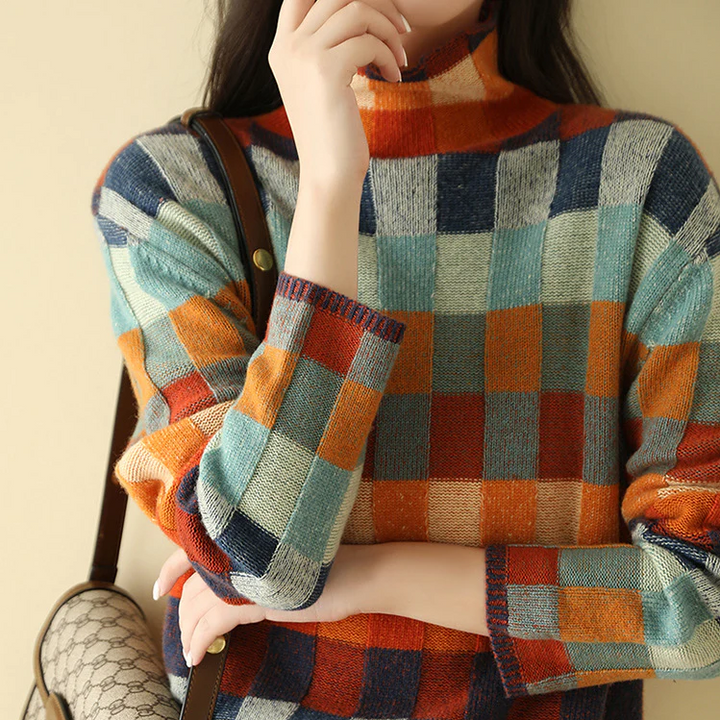 Adalynn Oversized geruite trui in veel kleuren | Comfort & gedurfde stijl