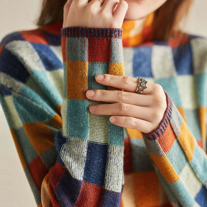 Adalynn Oversized geruite trui in veel kleuren | Comfort & gedurfde stijl