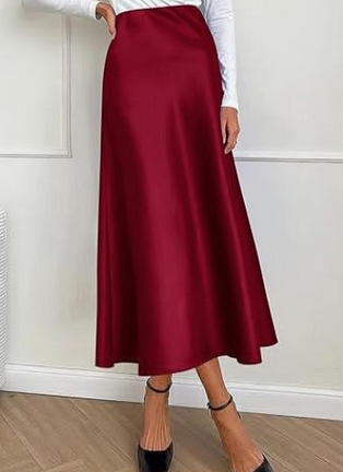Elara satijnen midirok | Elegantie en soepelheid voor alle gelegenheden